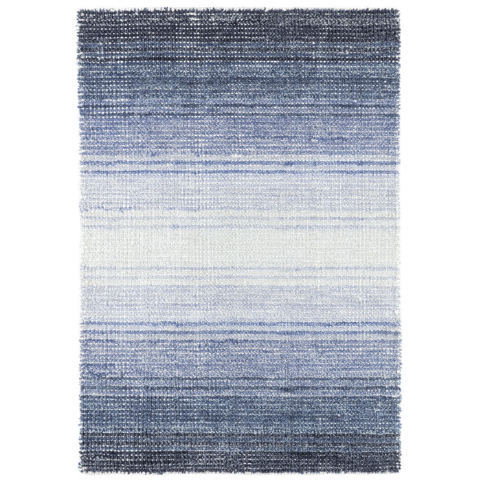 Dash and Albert Rugs Striped HandKnotted Blue Area Rug Wayfair